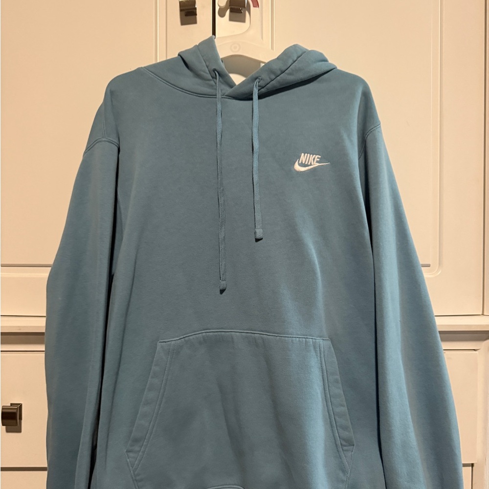 Nike Men's Hoodie in Light Blue